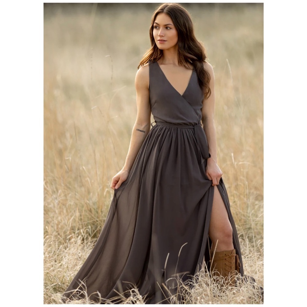 Joyfolie Romantic Country Mariam Maxi Dress Teal Floral | XXS - Picture 8 of 16